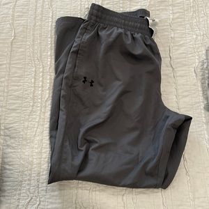VGUC Mens Under Armour Gray windpants size XL